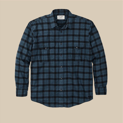 Filson Alaskan Guide Shirt - Midnight Black Plaid