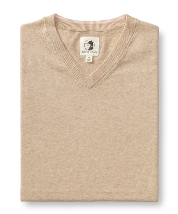 Duck Head Buckley Jersey V Neck Sweater