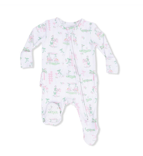 2 Way Ruffle Zipper Footie