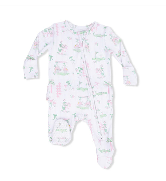2 Way Ruffle Zipper Footie