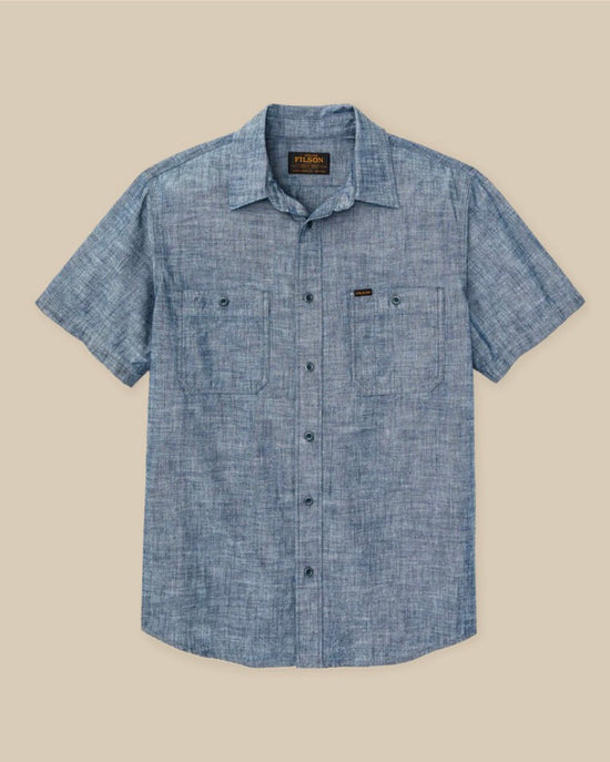 S/S Embroidered Chambray Shirt