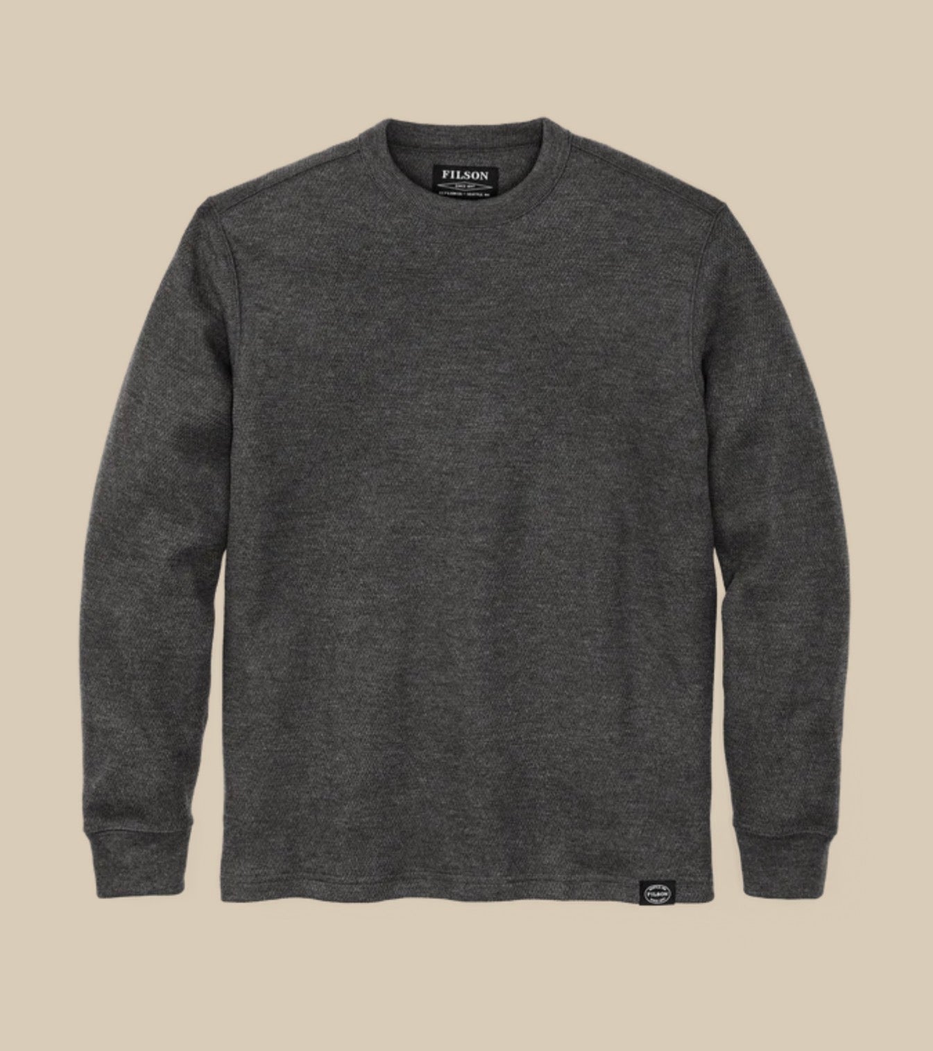 Waffle Knit Thermal Crewneck