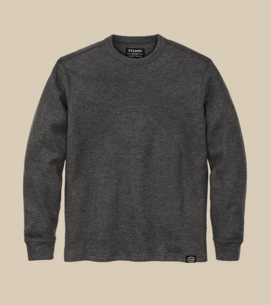 Waffle Knit Thermal Crewneck