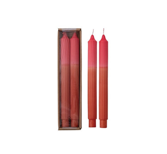 Set of 2 Unscented 2 Tone Pleated Taper