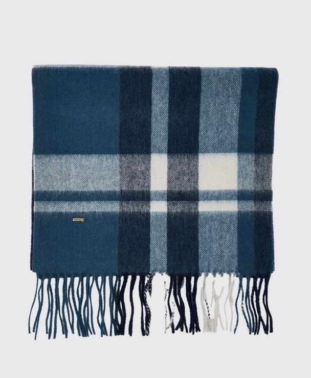 Kinvara Wool check scarf