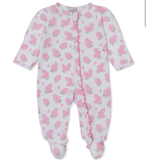 Lilac Love Pink Zip Footie