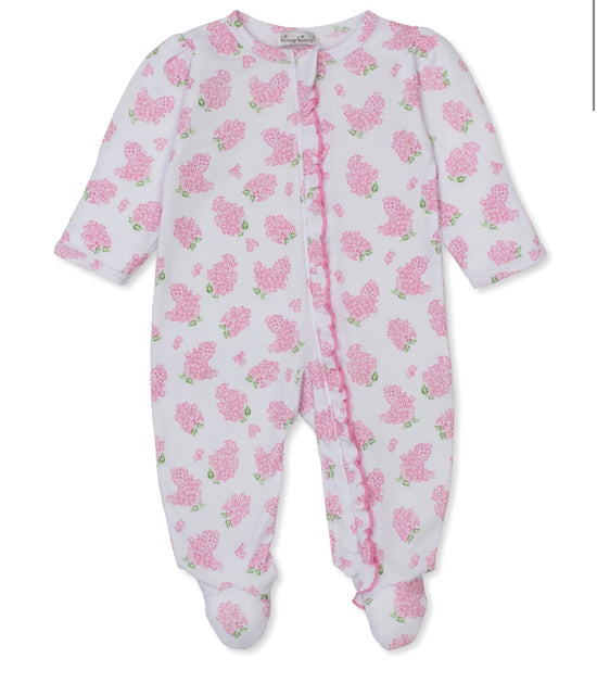 Lilac Love Pink Zip Footie