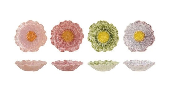 Stoneware Flower Shaped Bowl