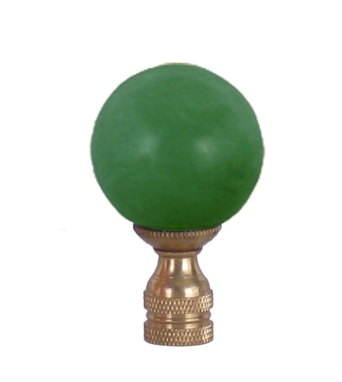 Green Jade Ball Finial