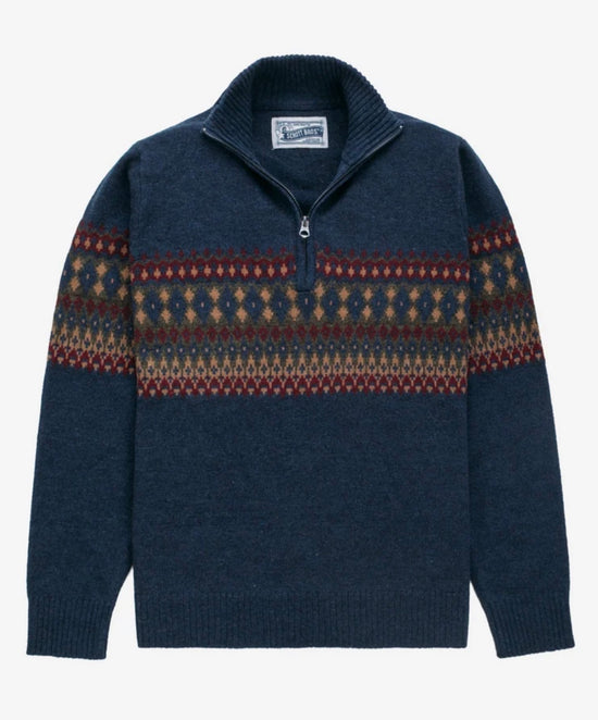 FAIRISLE 1/4 ZIP SWEATER
