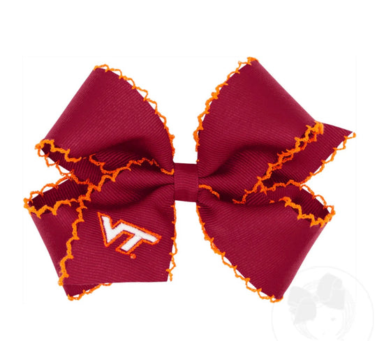 Medium Embroidered VT Moonstitch Bow