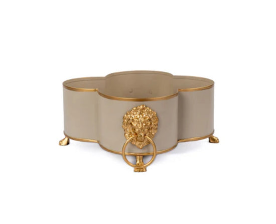 Paws & Claws Quatrefoil Cachepot Planter (Large)