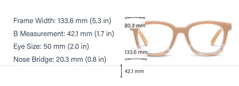 “To The Max” Readers from Peepers (Tan/Tan Marble)