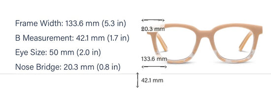 “To The Max” Readers from Peepers (Tan/Tan Marble)