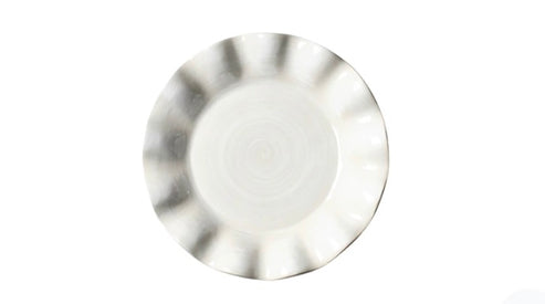 Signature White Ruffle Salad Plate
