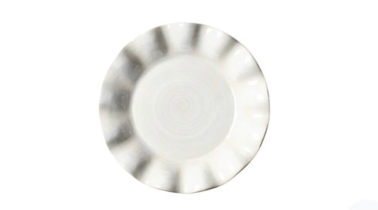 Signature White Ruffle Salad Plate