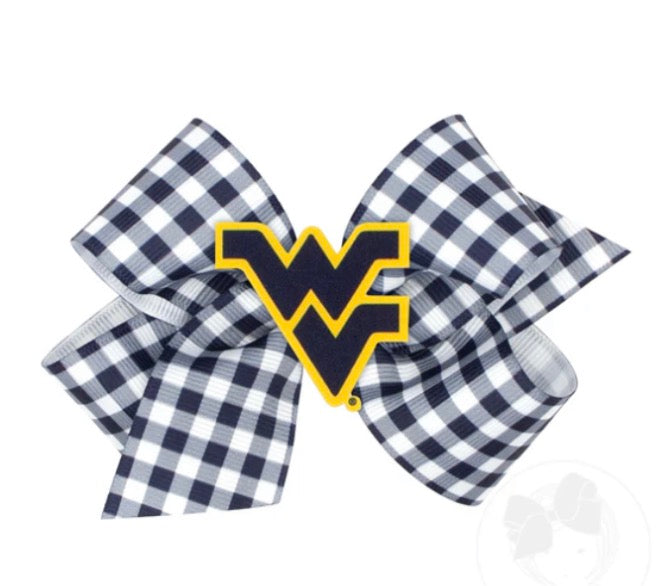 Mini solid navy WV Bow