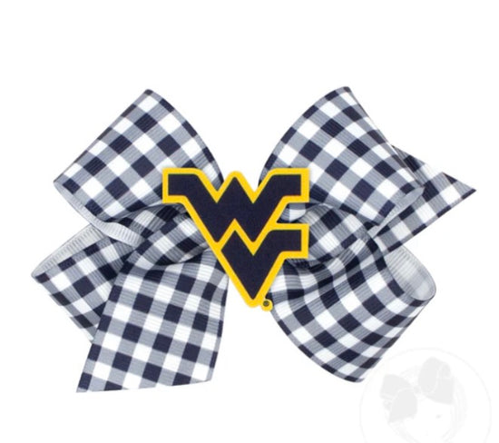 Mini solid navy WV Bow