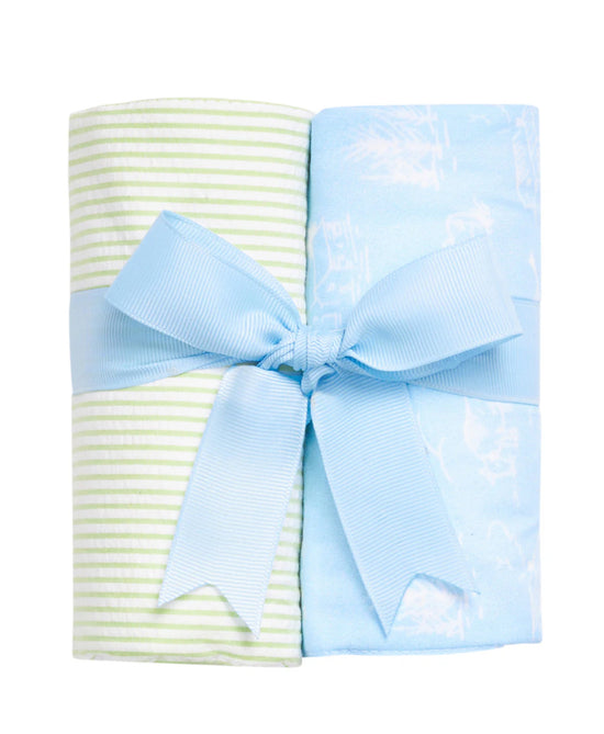 Blue Cow Set of Two Burps