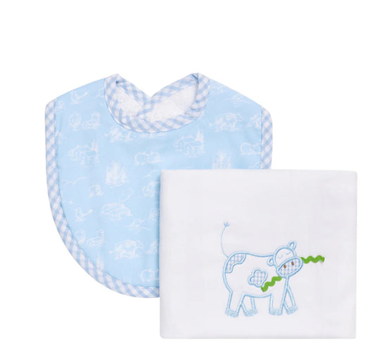 Cow Bib Burp Box Set