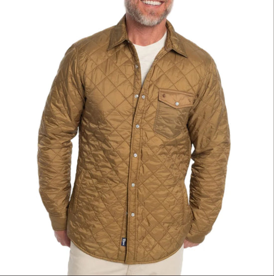 Quilted Shacket - Fools Gold