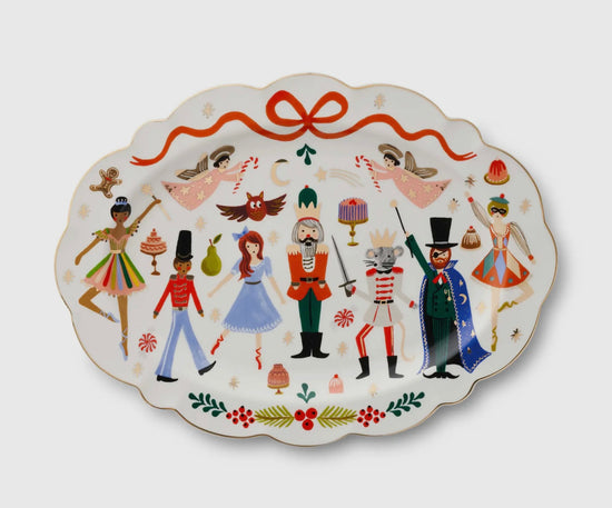 Nutcracker Large Porcelain Serving Platter