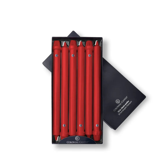 Red Unscented Classic Taper Candle