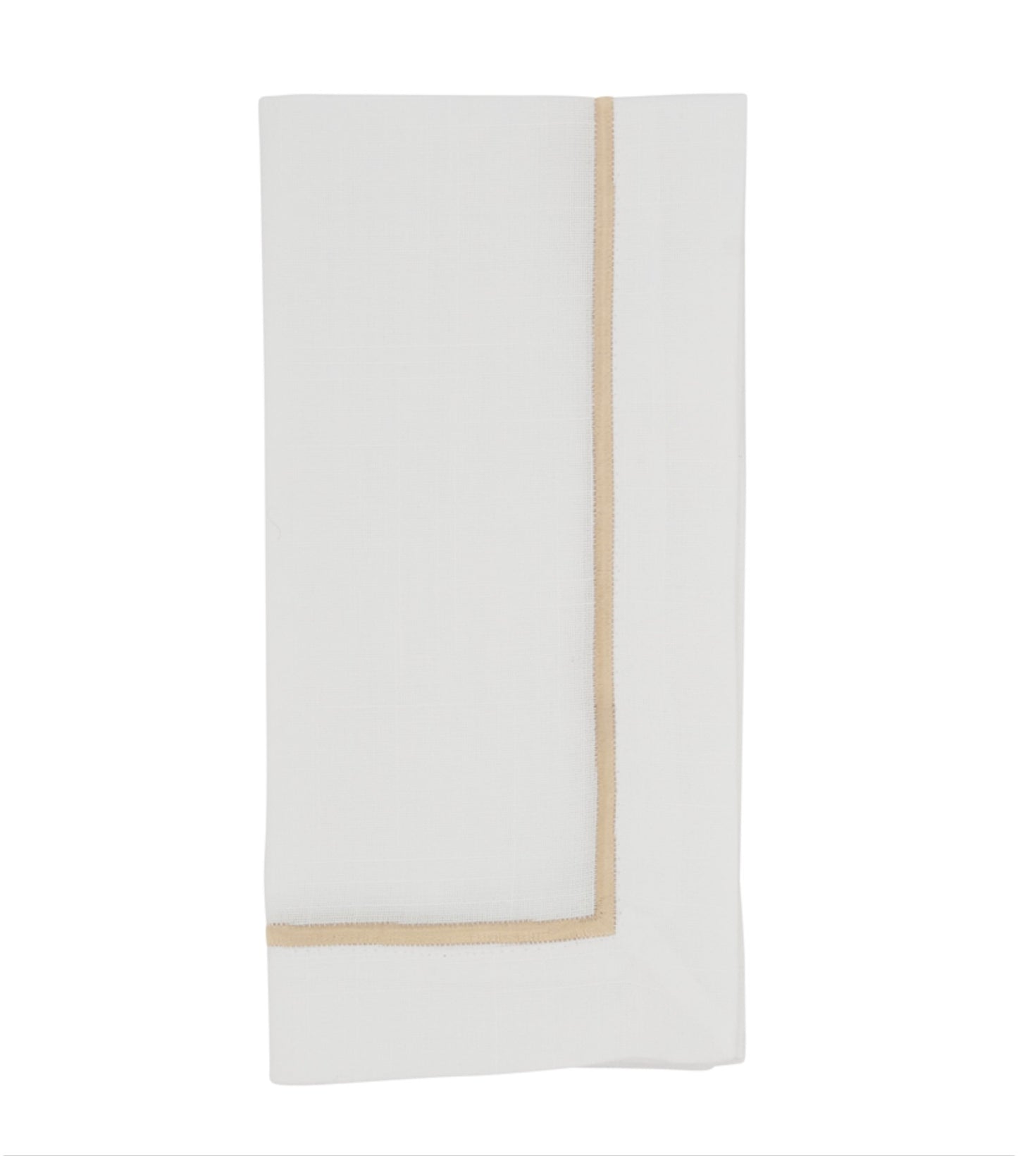 Embroidered Champagne Line Design 20” Napkin