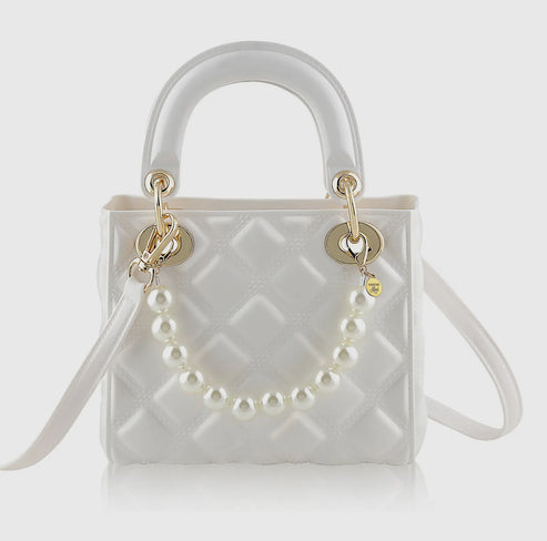 Carrying Kind Pearl Quilted-Jelly White