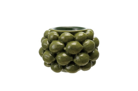 12-1/4" Lime Stoneware Planter