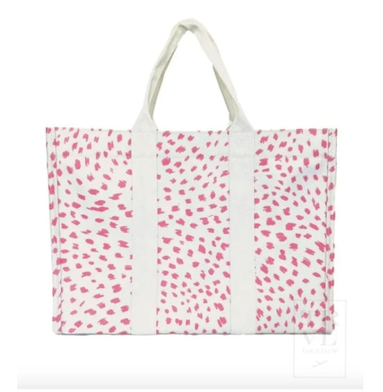 TRVL Spot On! Large Tote - Spot Pink