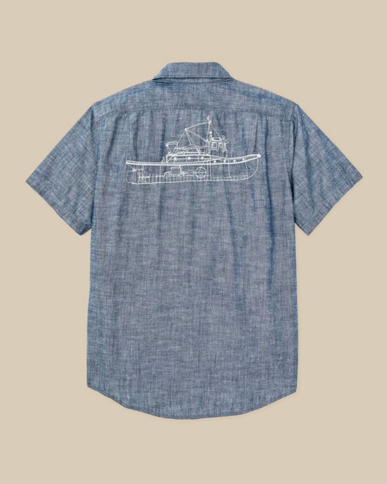 S/S Embroidered Chambray Shirt