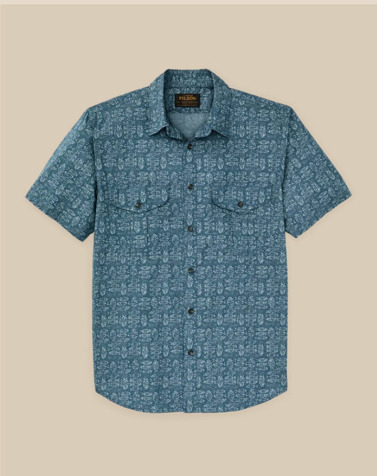 Filson’s Washed Short Sleeve Feather Cloth Shirt
