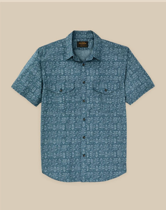 Filson’s Washed Short Sleeve Feather Cloth Shirt