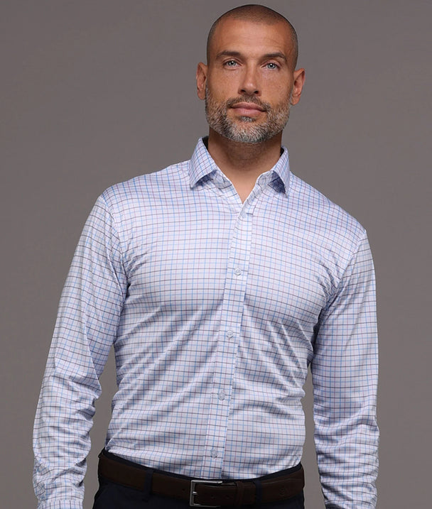 Quattro Flex Dress Shirt with Semi-Spread Collar