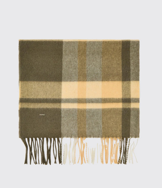 Kinvara Wool check scarf