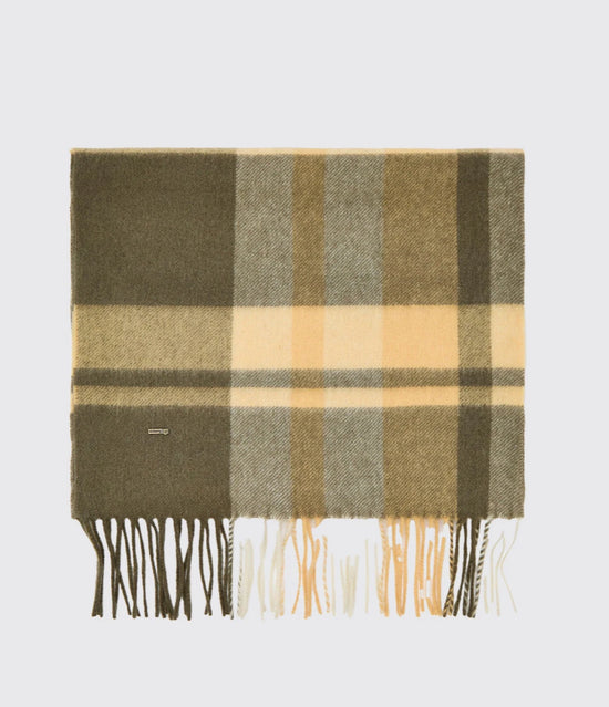 Kinvara Wool check scarf