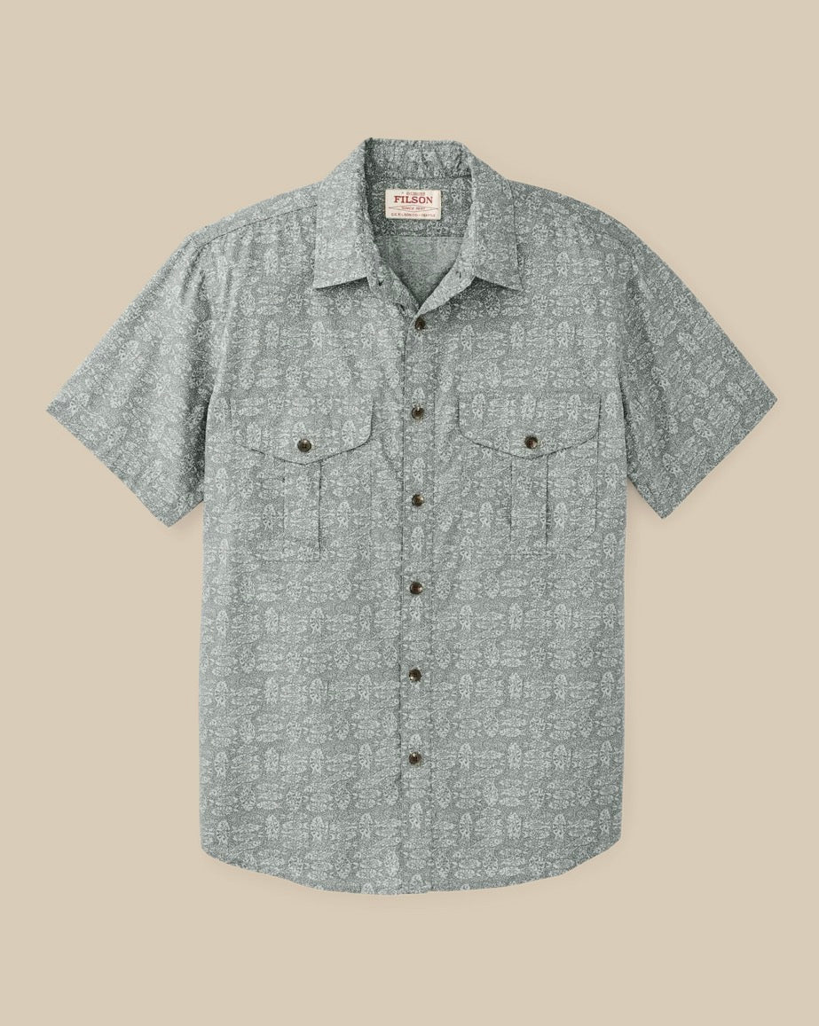 Filson’s Washed Short Sleeve Feather Cloth Shirt