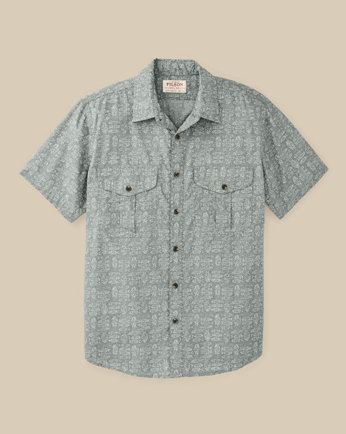 Filson’s Washed Short Sleeve Feather Cloth Shirt