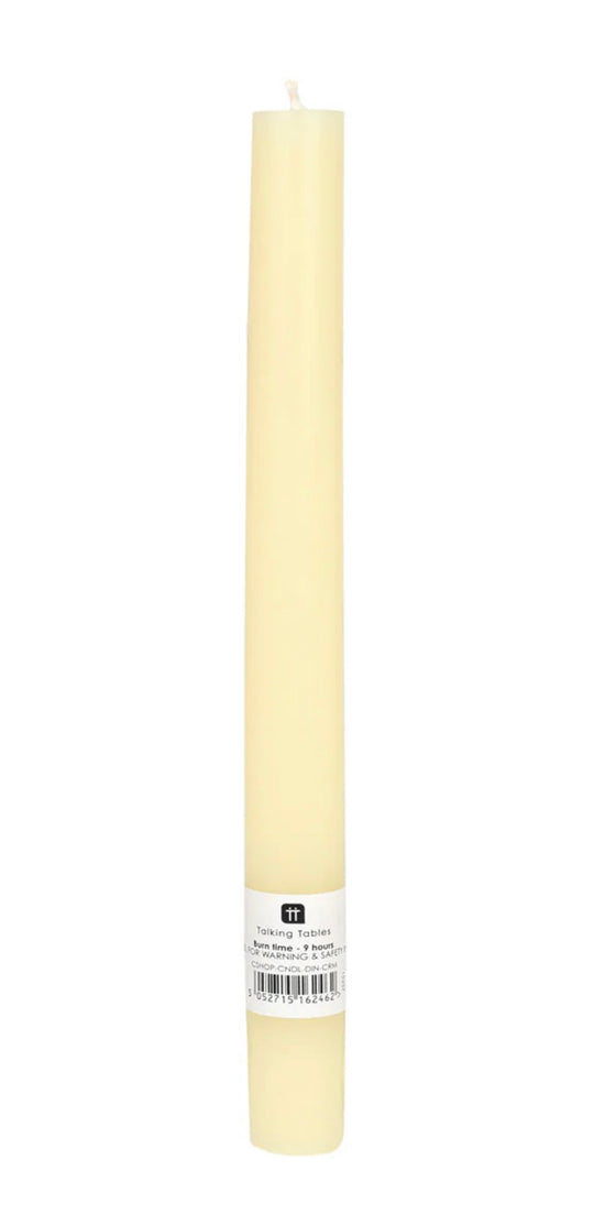 Cream Dinner Candles