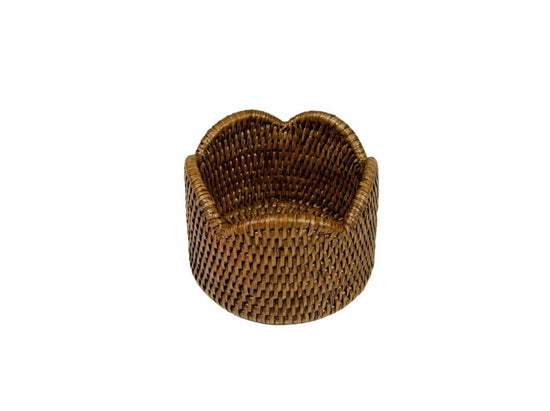 Rattan Scallop Wine Coaster