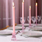 Pink Dinner Candles