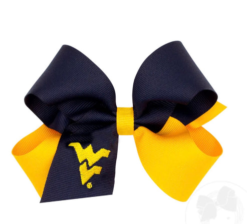 Medium Two Tone WV Embroidered Hairbow