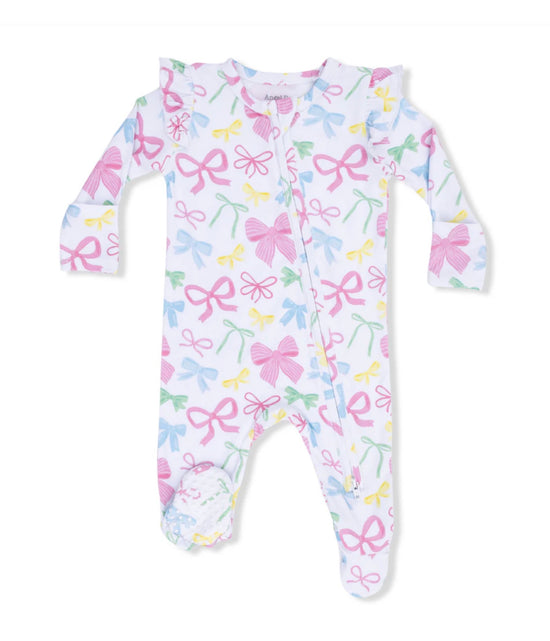 2 Way Ruffle Zipper Footie
