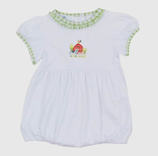 Magnolia Baby Barnyard Babies Embroidered Girl Bubble