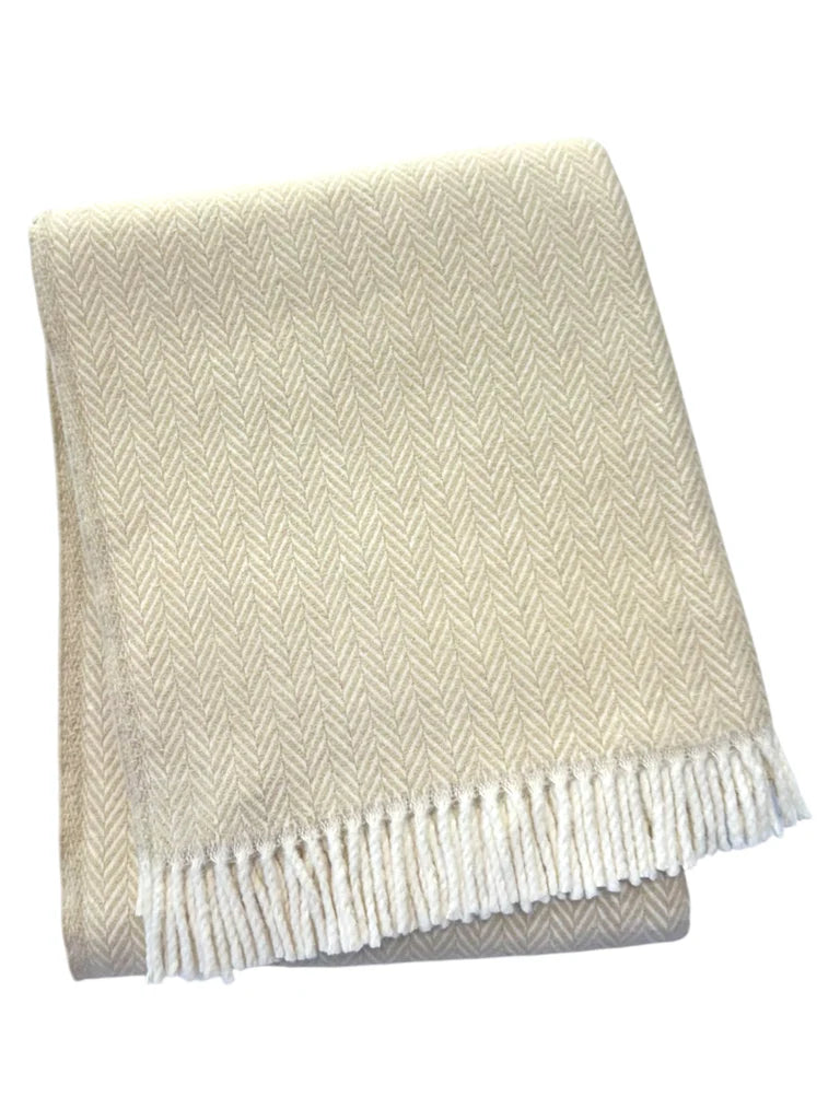 Herringbone Plush Throw