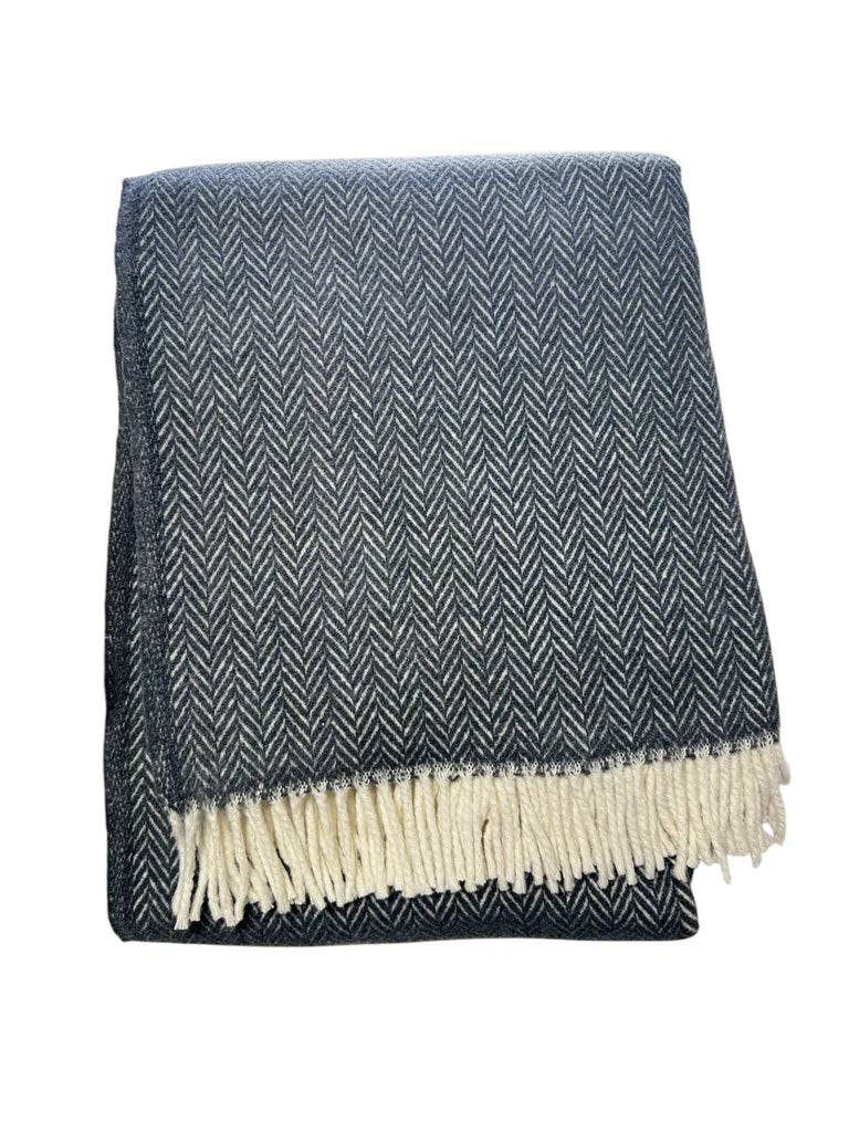 Herringbone Plush Throw