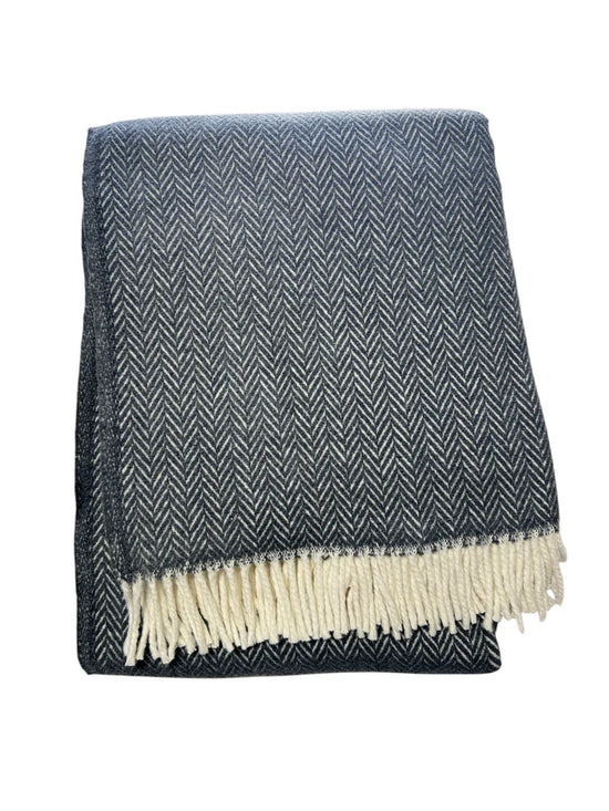 Herringbone Plush Throw