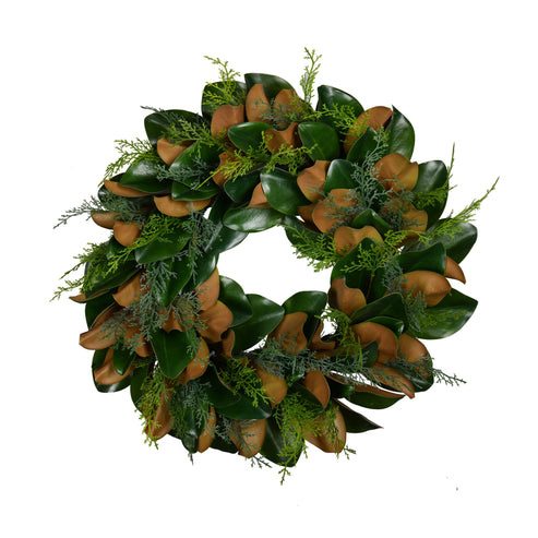 24” Magnolia Evergreen Wreath