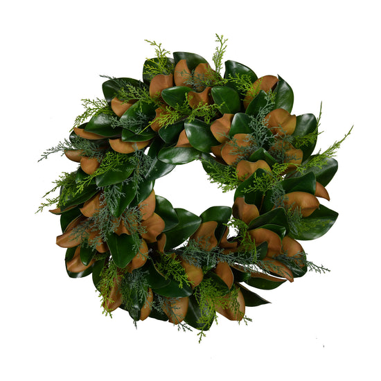 24” Magnolia Evergreen Wreath
